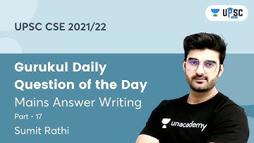 Gurukul Daily | Question of the Day | Sumit Sir | Part 17 | Mains Answer Writing #SumitRathi #Shorts