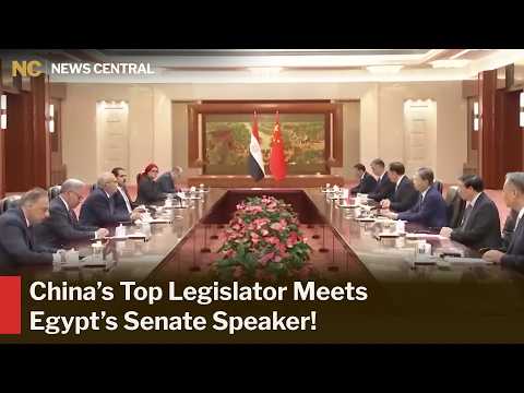 WATCH: China’s Top Legislator Zhao Leji Meets Egypt’s Senate Speaker In Beijing | News Central |AC1Z