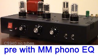 introducing tube preamp with PHONO EQ model BL-2A, 12AX7 6SL7 6SN7 6X5 FLUXION audio