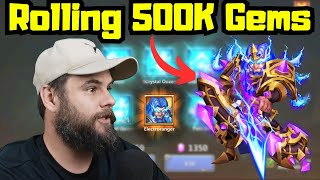 Rolling 500K Gems for Electroranger  |  Castle Clash