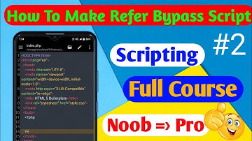 How to make refer bypass script | How to make Refer mod | Free Scripting Course | Anonymous Tek