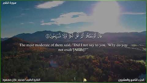 المصحف المرتل 📖 | تلاوات خاشعة ✨| ما تيسر من سورة القلم للقارئ الطبيب محمد عادل مسعود💛💫