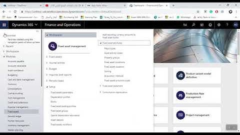 D365 Finance Fixed Asset Activity Code
