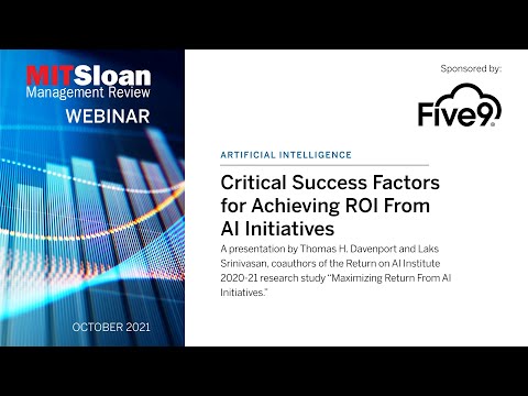 Critical Success Factors for Achieving ROI From AI Initiatives