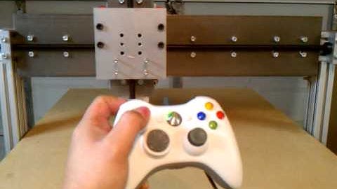 DIY CNC router controlled with XBox 360 controller