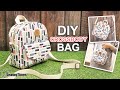 DIY CROSSBODY BAG | Casual Shoulder Bag Sewing Pattern & Tutorial [sewingtimes]