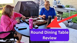 47" Black Round Dining Table That Seats 6 Comfortably! 😍 Modern Industrial Vibes – GarveeHome Review