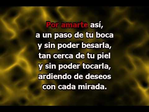 Por Amarte Así (con letra) - Cristian Castro (Karaoke)