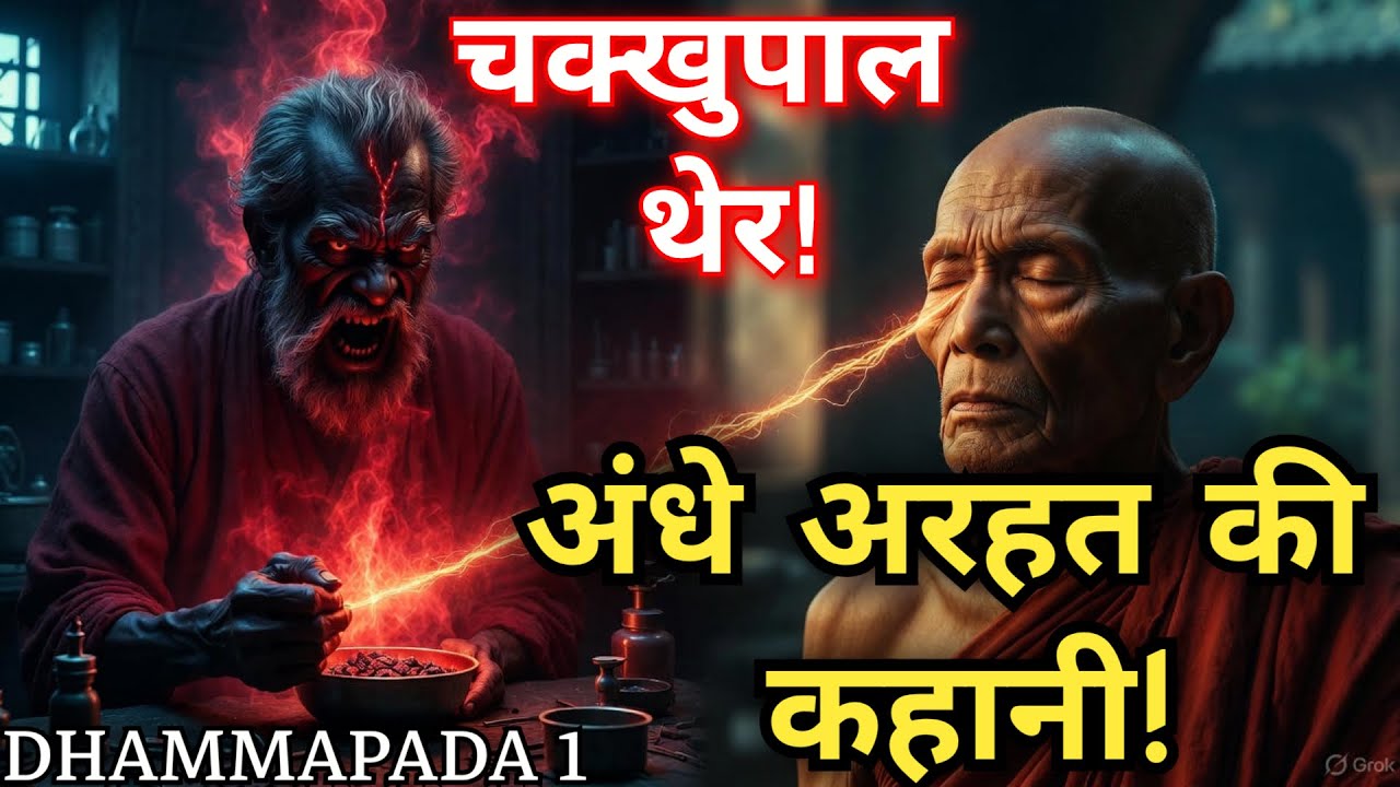 अंधे भिक्षु ने कीड़े कुचले, Buddha ने क्या कहा? | Dhammapada Story #1 | Enlightened monk Real Story