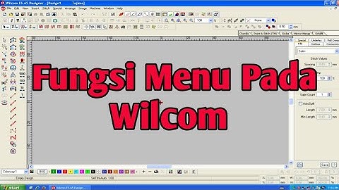 Fungsi fungsi pada wilcom