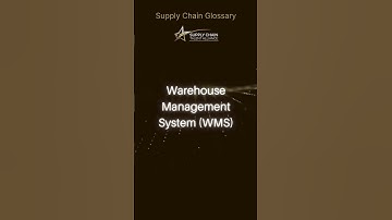 Warehouse Management System (WMS) @SupplyChainTA Supply Chain Glossary