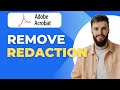 How to Remove Redaction in PDFs with Acrobat Pro