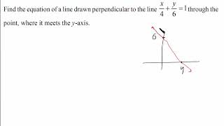 Equation of a Line Misc Q07