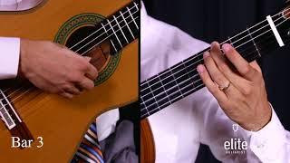 Learn Study Opus 35 No. 17 by Fernando Sor (Segovia 6) - EliteGuitarist.com Tutorial Part 1/3