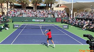 Carlos Alcaraz v. Frances Tiafoe - 2023 Indian Wells Practice [4k 60fps]