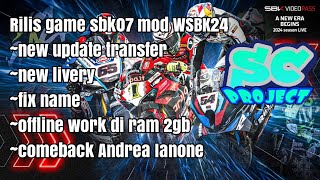 review game sbk07 mod wsbk 2024 android ios offline // download now / ppsspp game work di Hp kentang