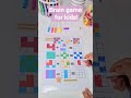 🧠 Math Tetris Brain Game for Kids | Color Puzzle Challenge 🎨 #brainlearning #preschoolactivities