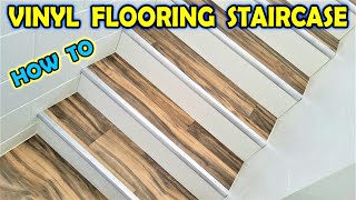 How to install Vinyl Sheet Flooring on a Staircase
