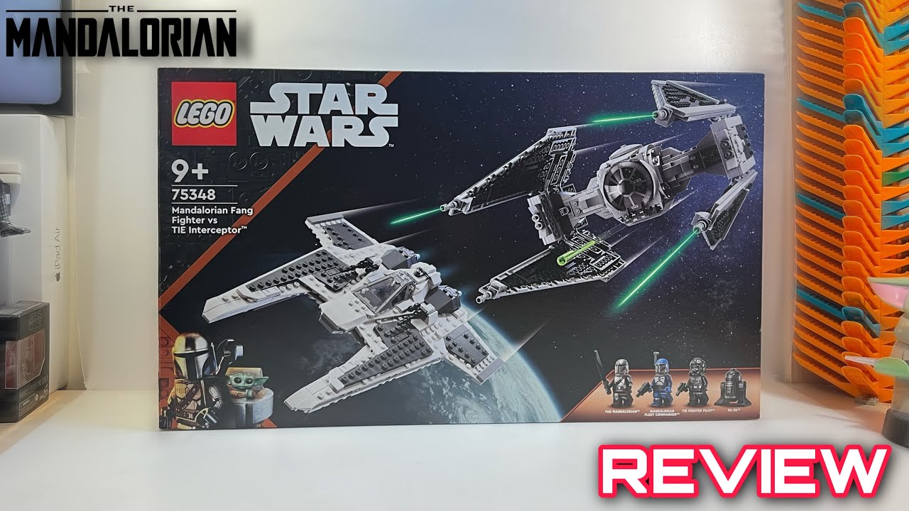 LEGO Star Wars Le chasseur Fang mandalorien contre l'Intercepteur