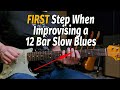 How a beginner can start improvising over a 12 bar blues the right way