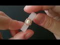 Boncuktan Kolay İnci Yüzük Yapımı | Beaded Ring Making with Pearl for Beginners | Easy &amp; Fast |