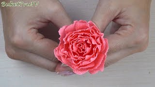 Очень простой способ сделать цветы из бумаги Buket7ruTV A very simple way to make flowers from paper