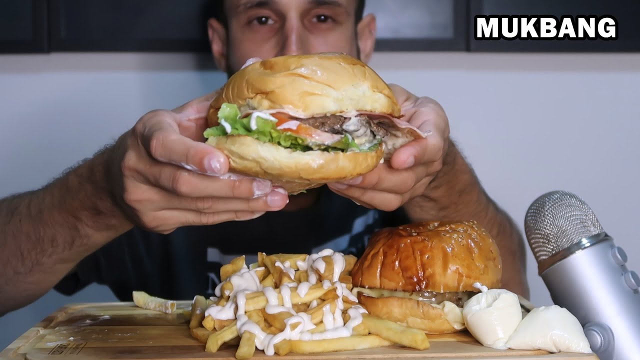 COMENDO LANCHES ARTESANAIS - ASMR MUKBANG (sons de mastigação)