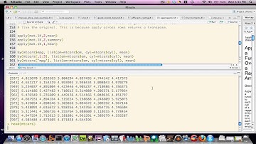 Data summary with R using apply, by, tapply, aggregate - P1