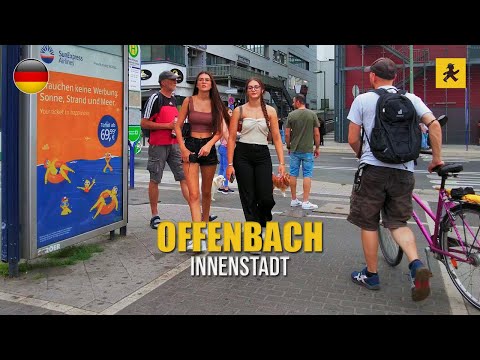 Offenbach, Germany 🇩🇪 | Walking Tour | August 2023 | 4K 60fps