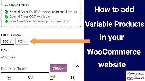 How to add different variable products on WooCommerce in Tamil