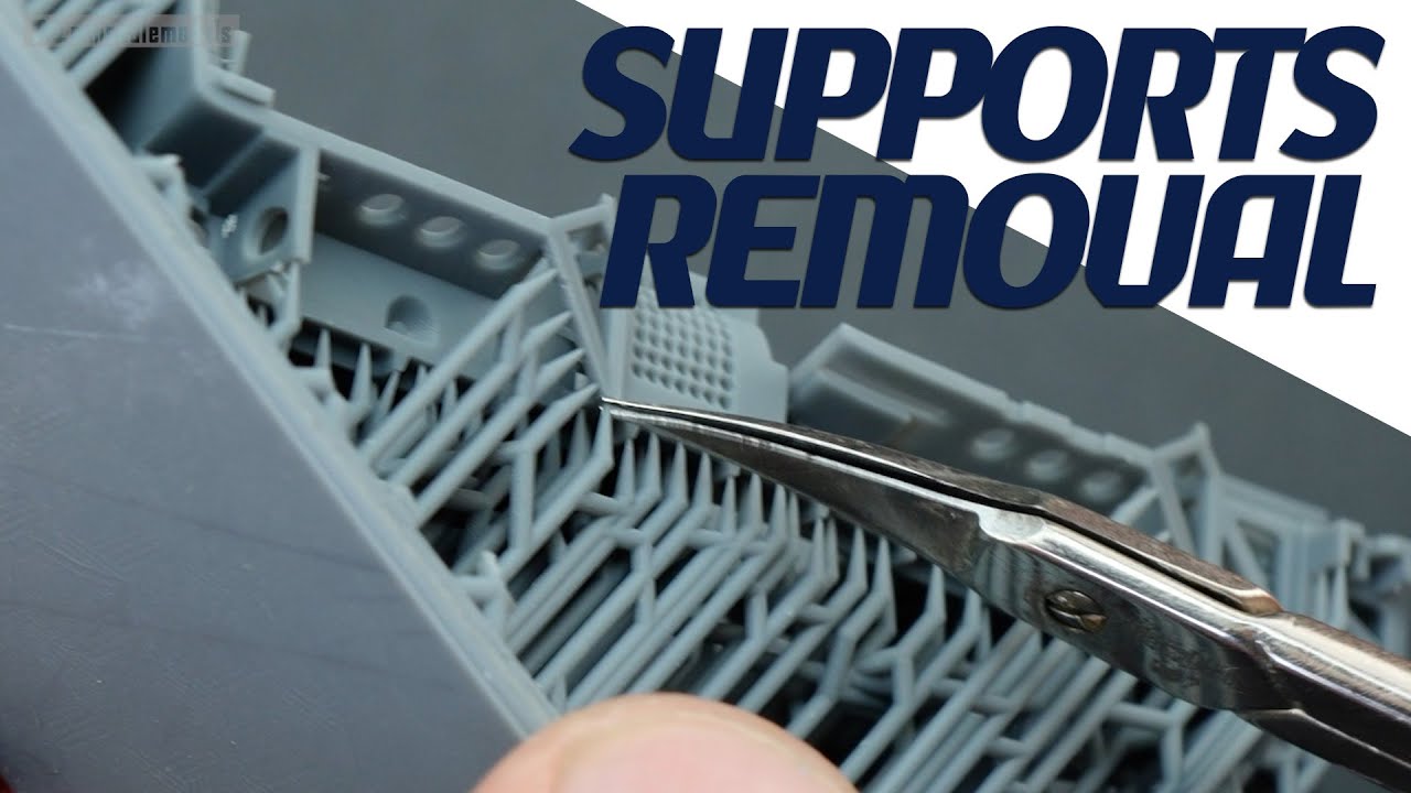 How to safely remove the supports from 3D printed detail set - YouTube