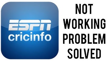 How To Solve ESPNCricinfo App Not Working(Not Open) Problem|| Rsha26 Solutions
