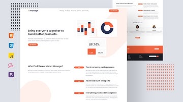 How to create a website using HTML, CSS,  Sass && Bootstrap || Manage landing page