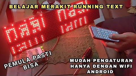 Cara Merakit running text p10, paket running text murah p10 - merakit teks berjalan