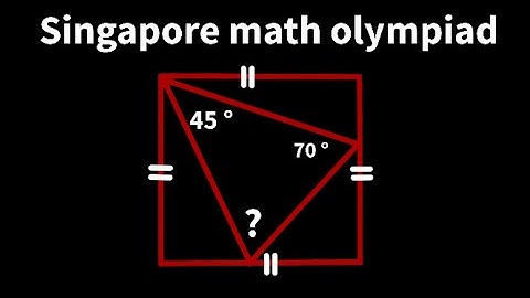 Viral Singapore math olympiad | Find the angle challenge |