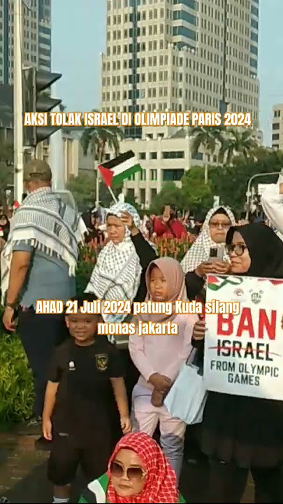 Aksi tolak Israel di Olimpiade Paris 2024 #freepalestine #alleyesonrafah #gaza