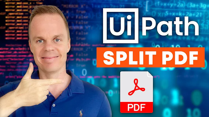 How to Split PDF files into Multiple Files with Uipath