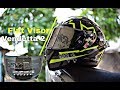 Flat Visor Vendetta 2 Iridium Silver | Jangan dibeli 