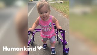 Little girl overcomes all odds to walk | Humankind