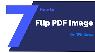 how to flip pdf image on windows | pdfelement 7