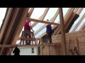 170 qm Blockhaus bauen mit Richtmeister in 11 Tagen fertig Building a log home cabin