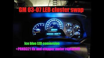 GM 03-up Dash LED swap + stepper motor replace + PRND321 dim fix