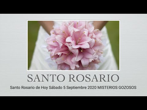 Santo Rosario de Hoy Sábado 5 Septiembre 2020 MISTERIOS GOZOSOS