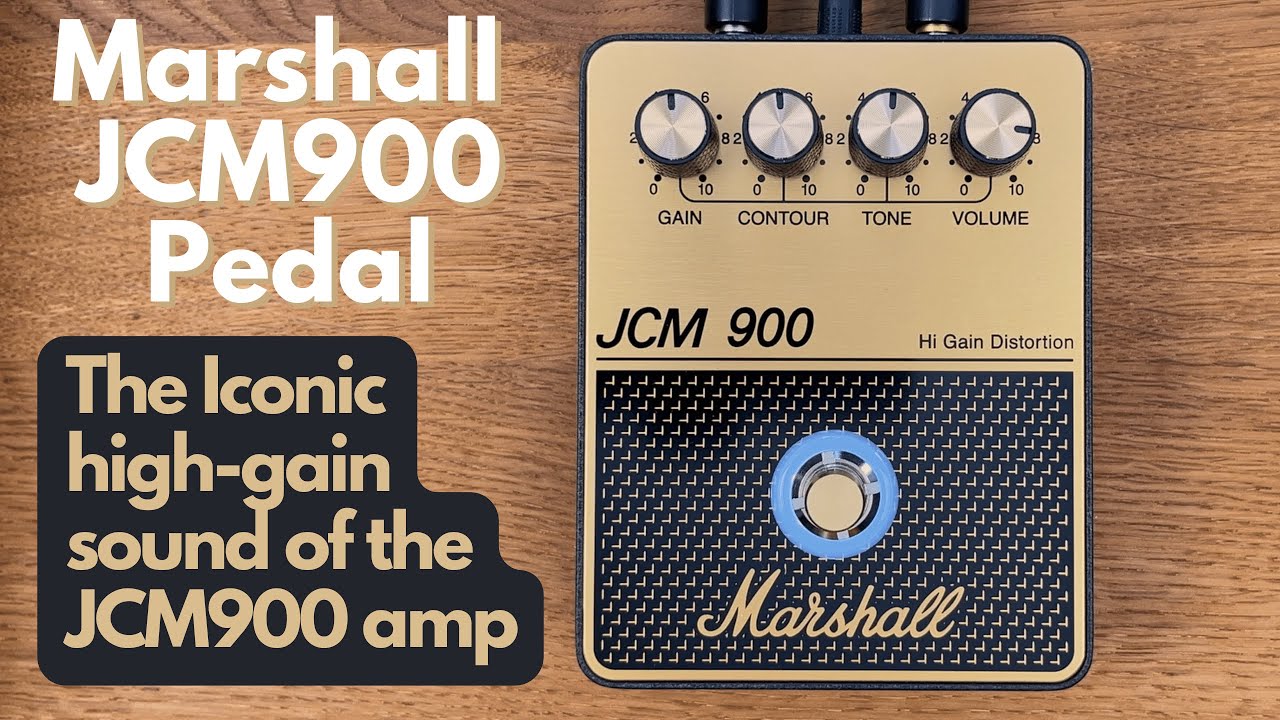 Marshall JCM900 Hi Gain Distortion Effects Pedal - Gold