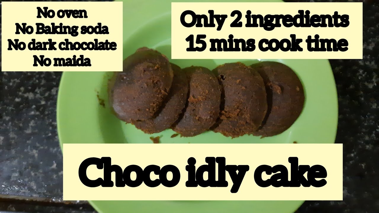 Choco idly cake only 2 ingredients/chocolate cake recipe/No oven,maida