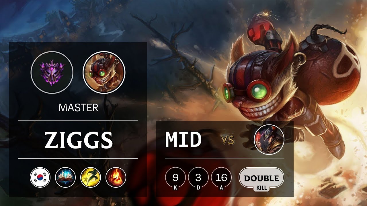Ziggs Mid vs Twisted Fate - KR Master Patch 9.13
