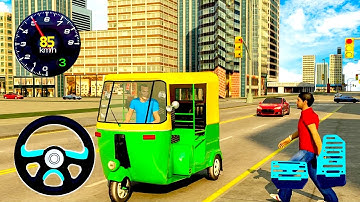 Modern Tuk Tuk Auto Rickshaw - Free Driving Games - Android Gameplay #6