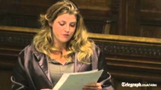 Penny Mordaunt's naughty cock speech to Parliament