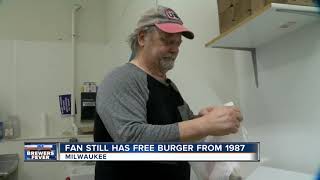 Fan holds on to free George Webb burger from 1987