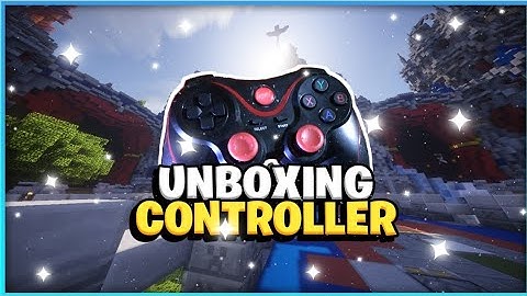 Unboxing my First Controller + Gameplay | Minecraft Hive Skywar Kit